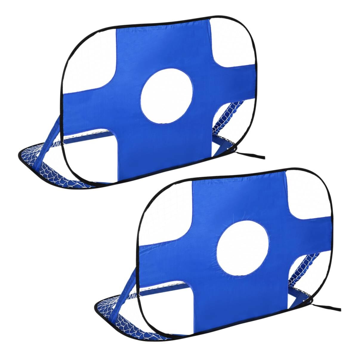 HOMCOM Fußballtor blau B/H/T: ca. 123x80x80 cm