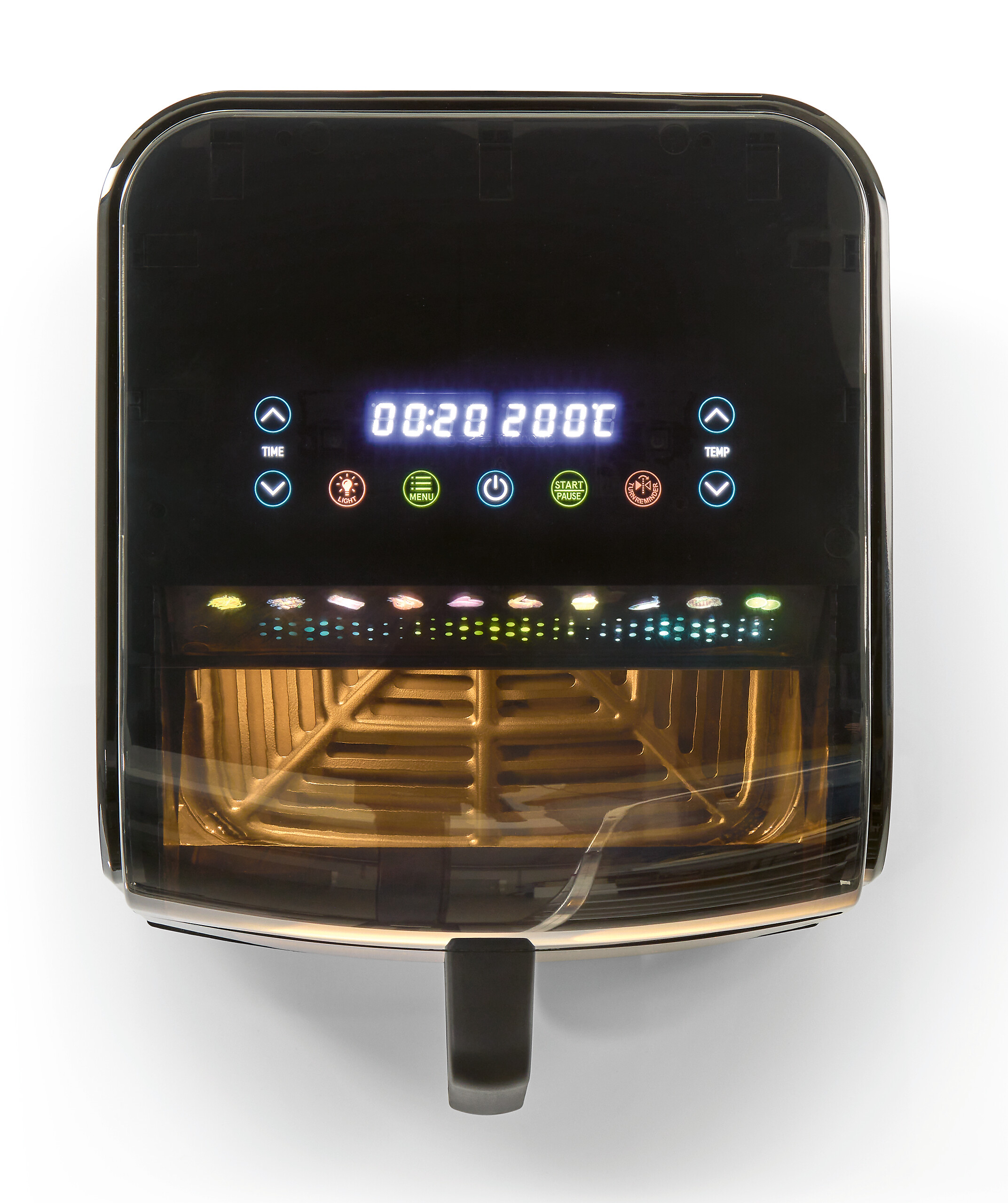 GOURMETmaxx Heißluftfritteuse schwarz Metall B/H/L: ca. 38,6x31,8x28,8 cm ca. 7 l