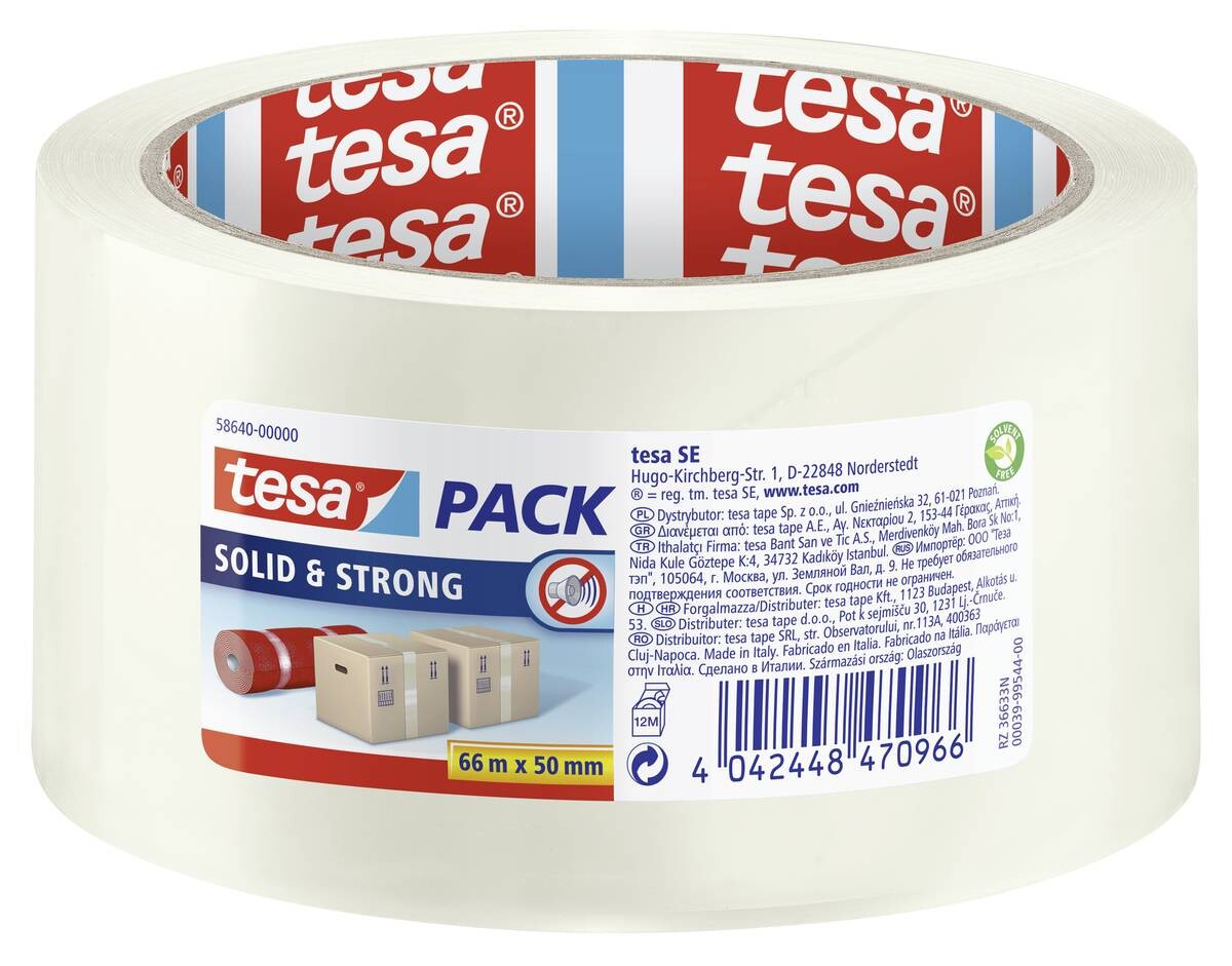 tesa Pckband Solid&Strong B/L: ca. 5x6600 cm tesa Pckband Solid&Strong B/L: ca. 5x6600 cm