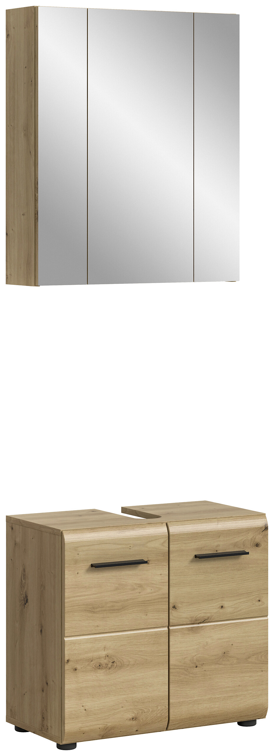 Badezimmer-Set Ice Artisan Oak Nachbildung B/H/T: ca. 60x185x30 cm