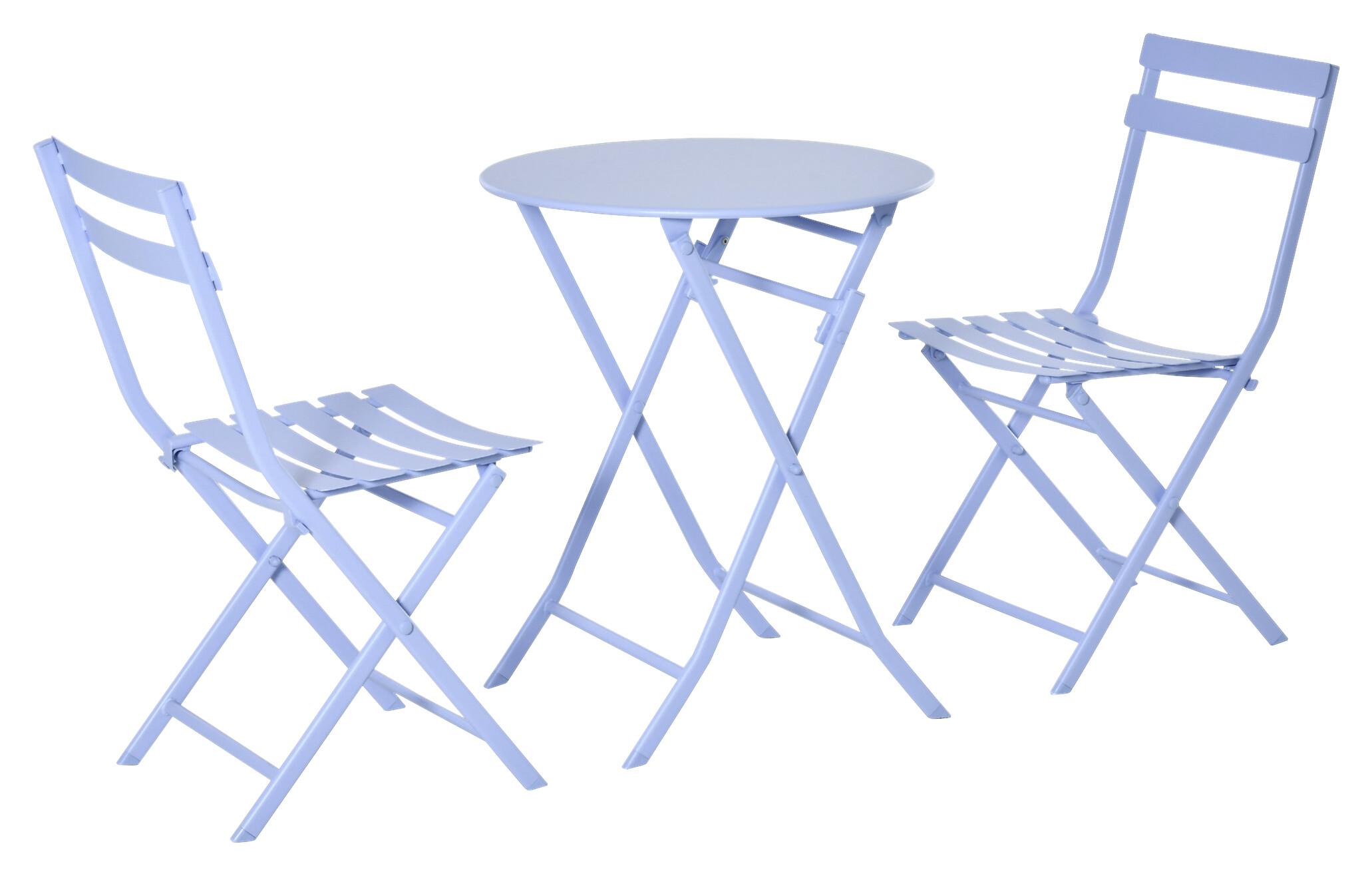Outsunny Gartenmöbel-Set hellblau Metall