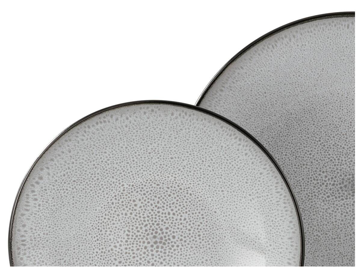 CreaTable Tafelservice Malmö grau Steinzeug 18 tlg.