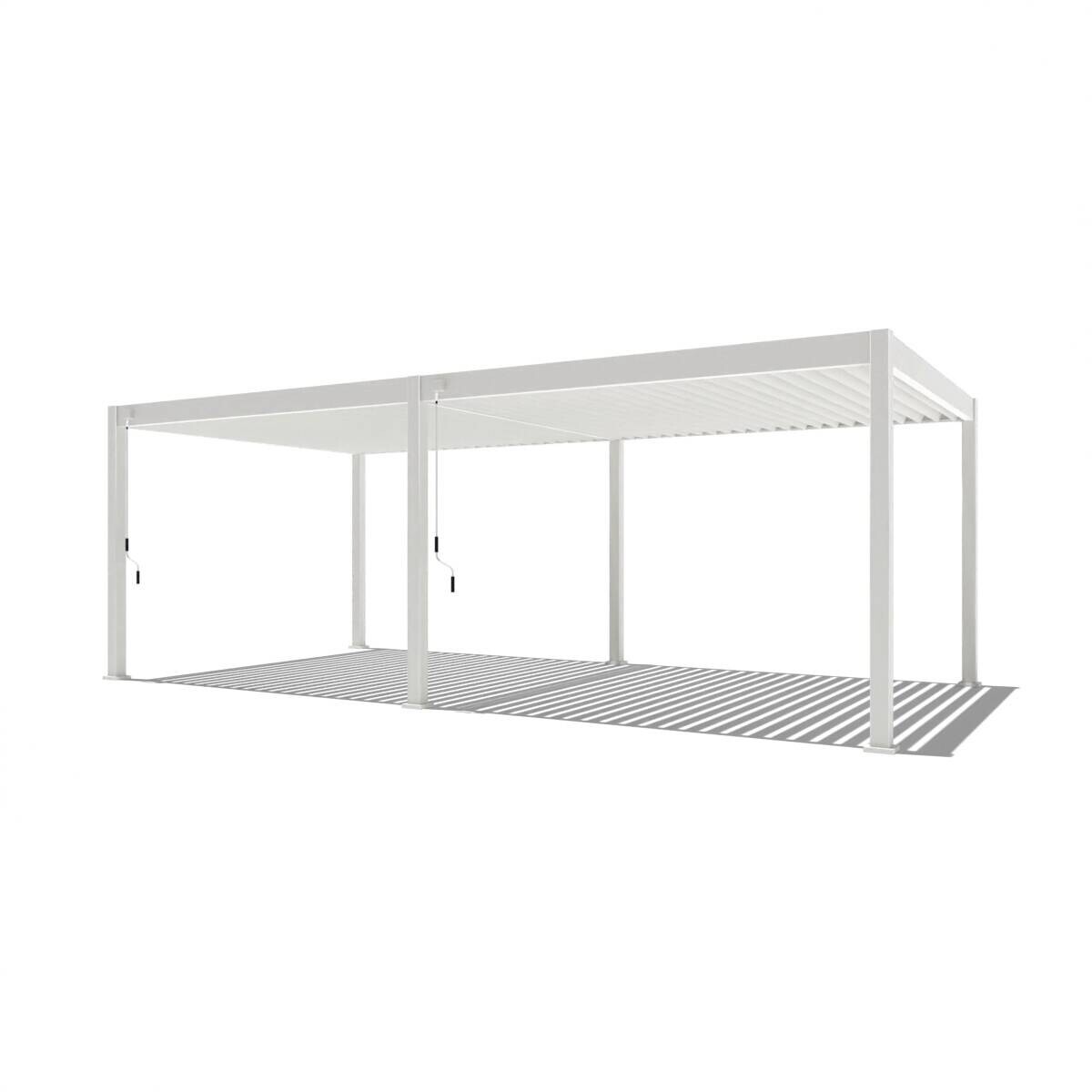 PergoLine Pergola Superior weiß Aluminium B/H/L: ca. 720x255x360 cm