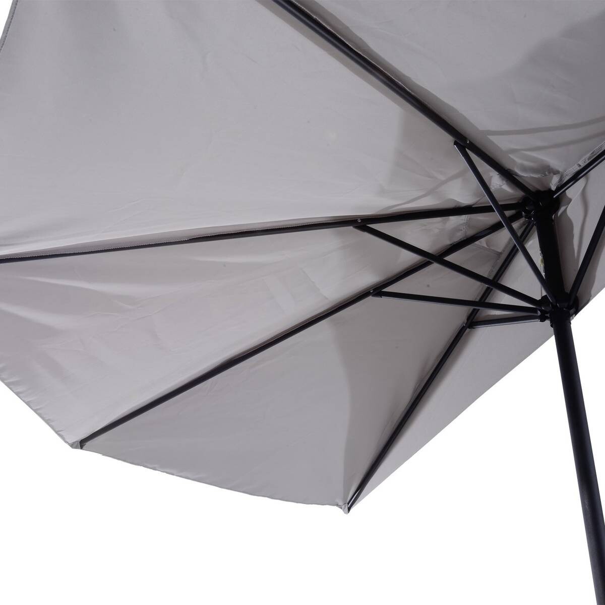 Outsunny Sonnenschirm grau Aluminium B/H/L: ca. 150x249x293 cm