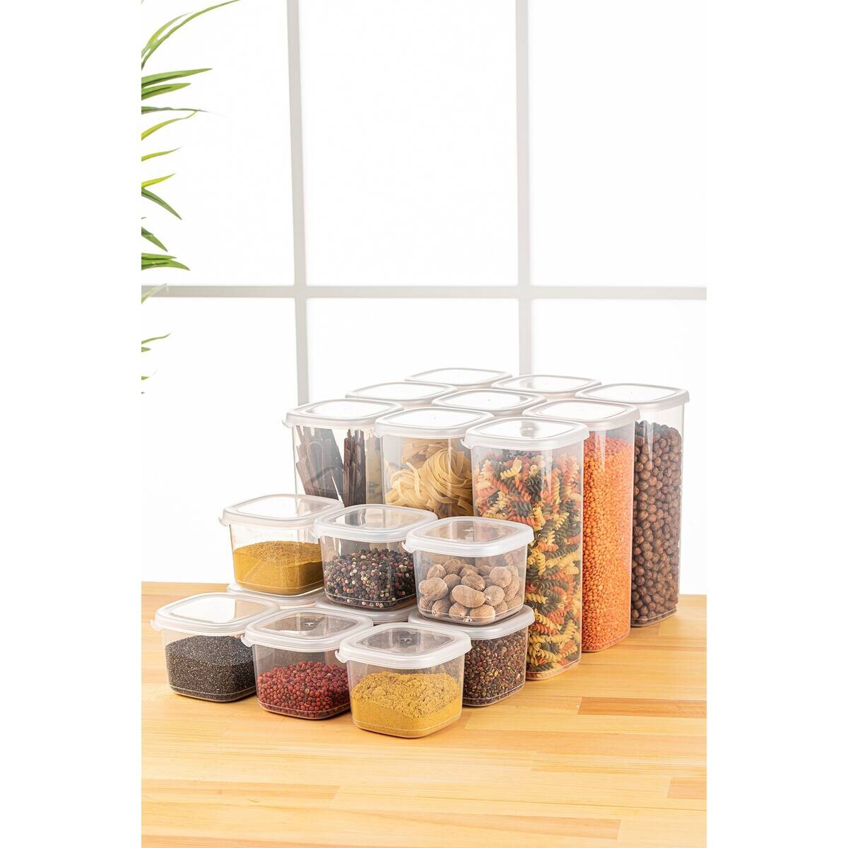 HermiaConcept Vorratsdosenset 18tlg. weiß