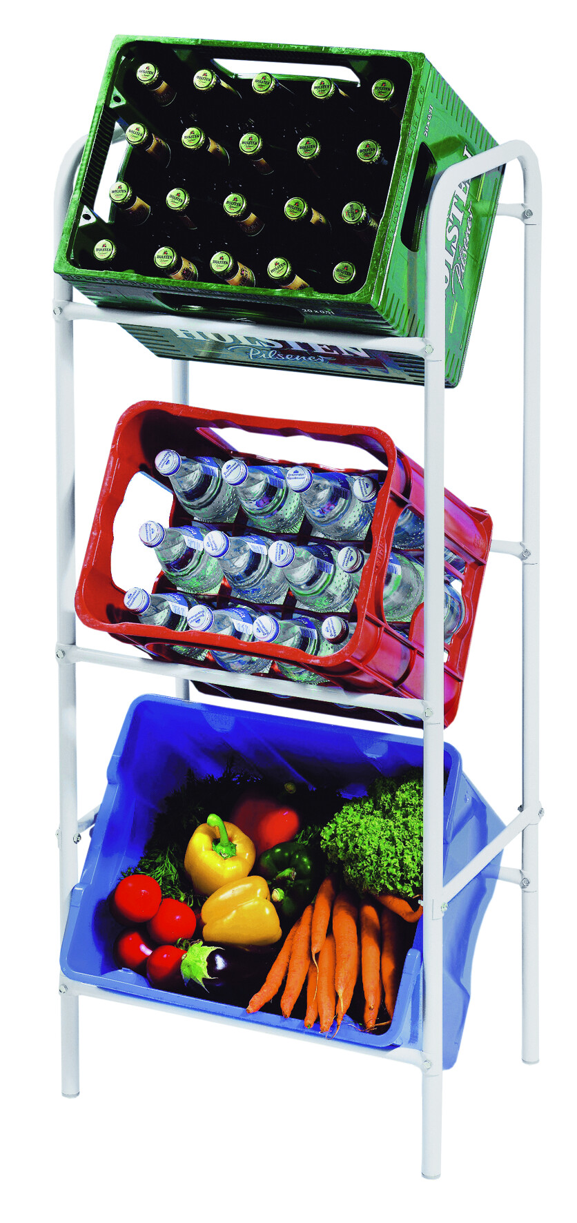 Kastenständer silber Stahlrohr