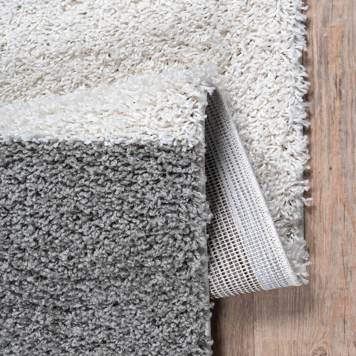 Sanat Hochflorteppich MILANO hellgrau D: ca. 120 cm