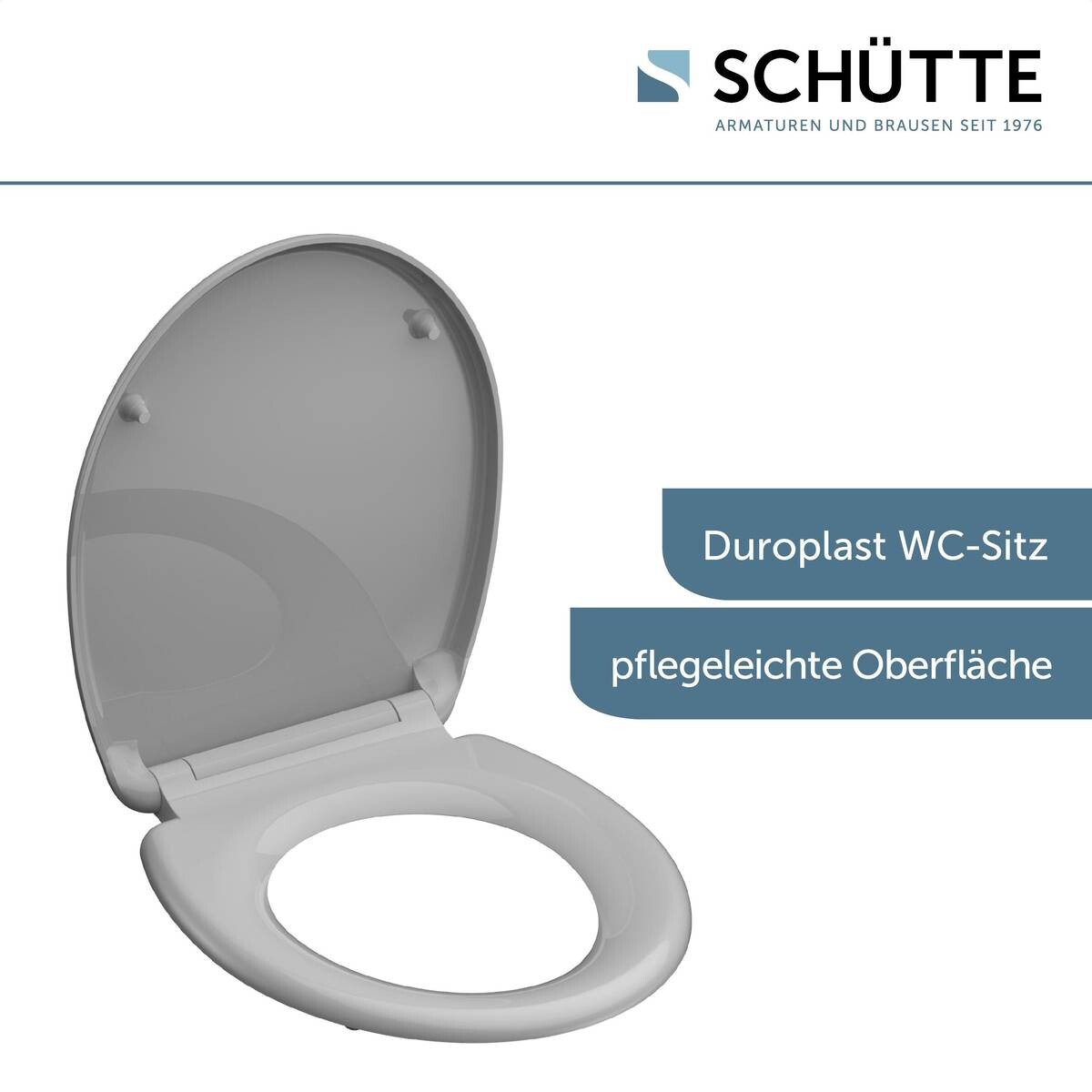 Schütte WC-Sitz GREY Duroplast