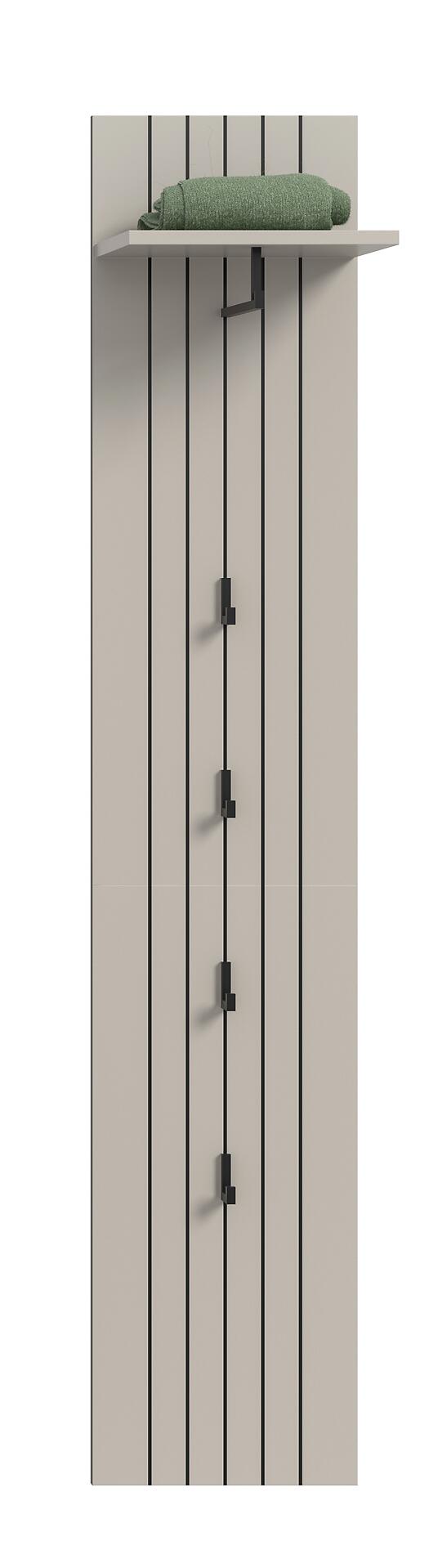 Garderobenpaneel STATION Cashmere B/H/T: ca. 31x27x160 cm