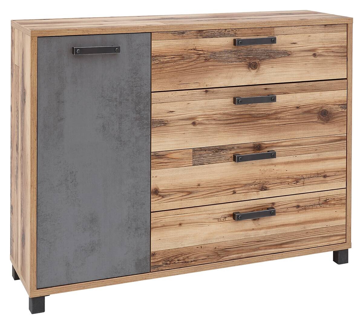 Kommode Dover Alpin Lodge Nachbildung Betonoxid Optik B/H/T: ca. 125x96x38 cm