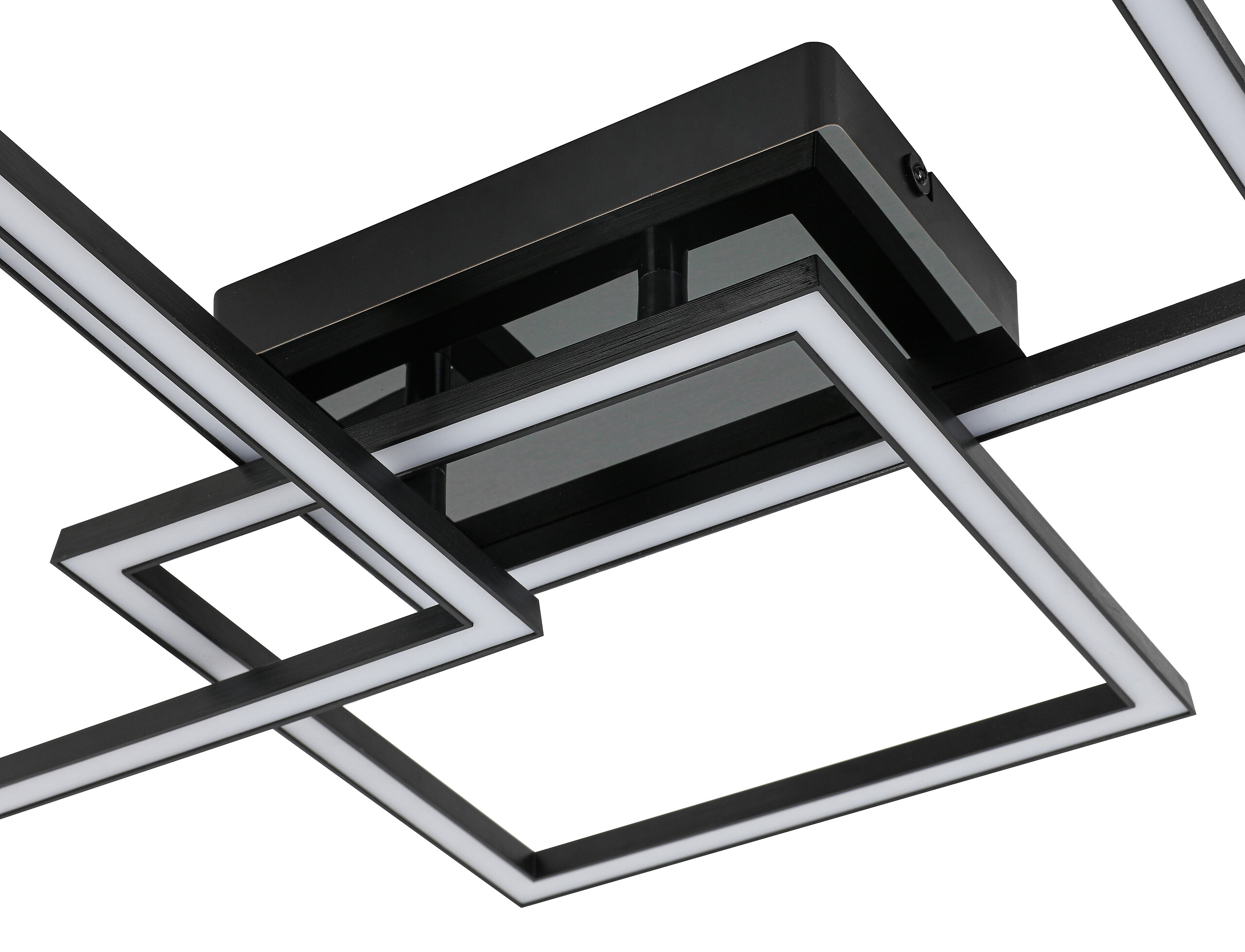 Nolo LED-Deckenleuchte Triple schwarz Kunststoff B/H/T: ca. 49,5x45x8 cm