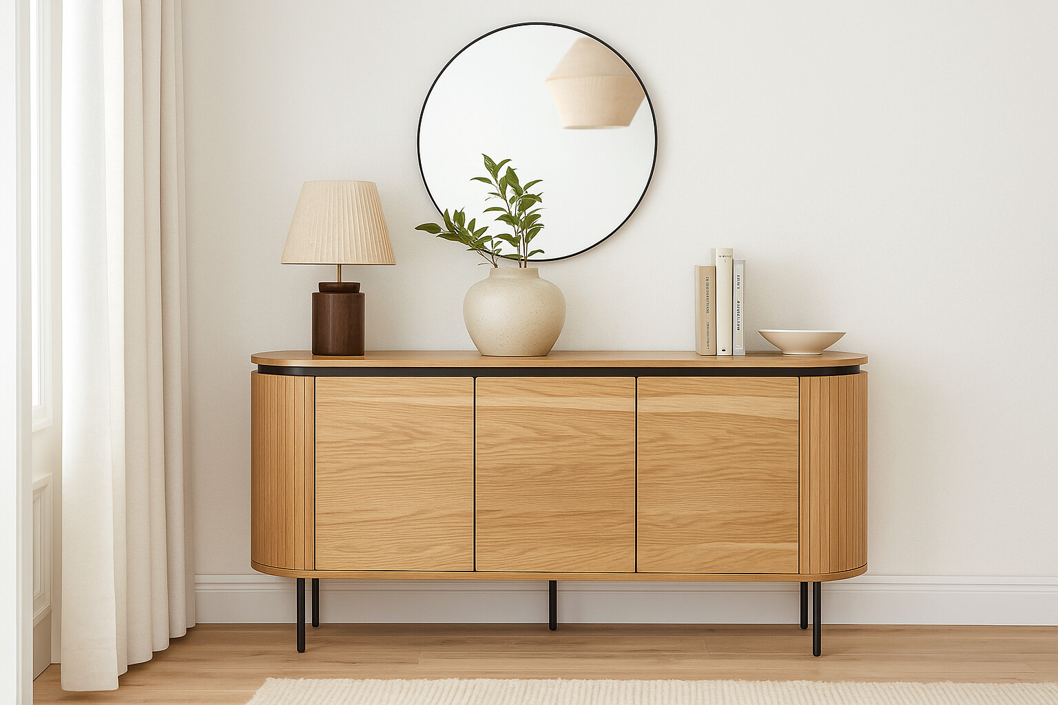 Kommode ALBERI Eiche Sonoma Nachbildung B/H/T: ca. 160x76x40 cm