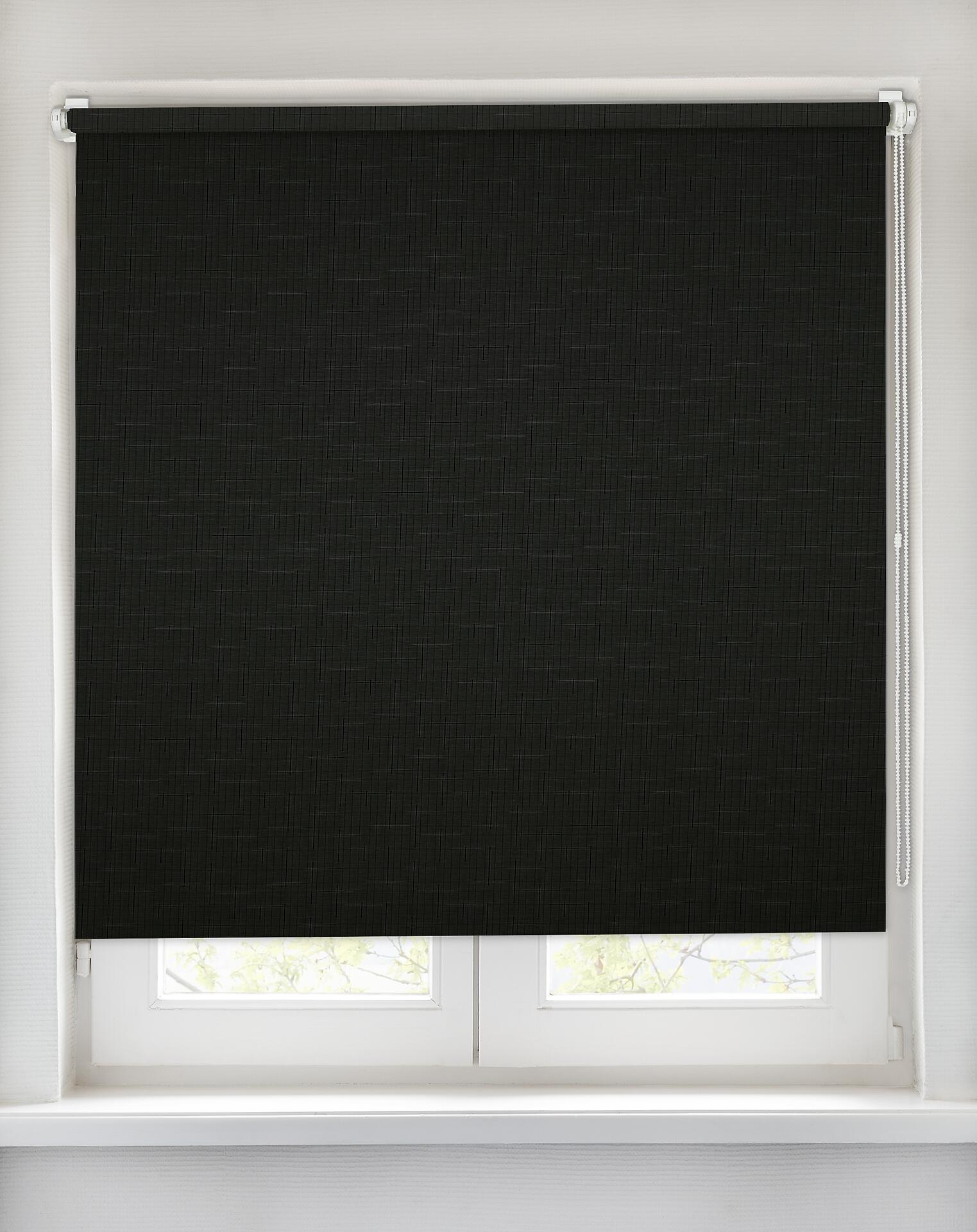 Boviva Rollo Struktur schwarz B/L: ca. 90x150 cm