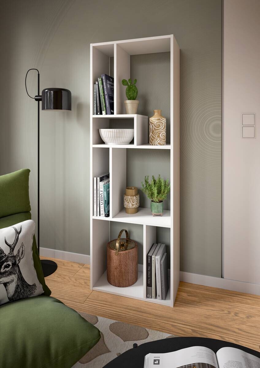 Regal Tommy weiß B/H/T: ca. 159x54x28 cm