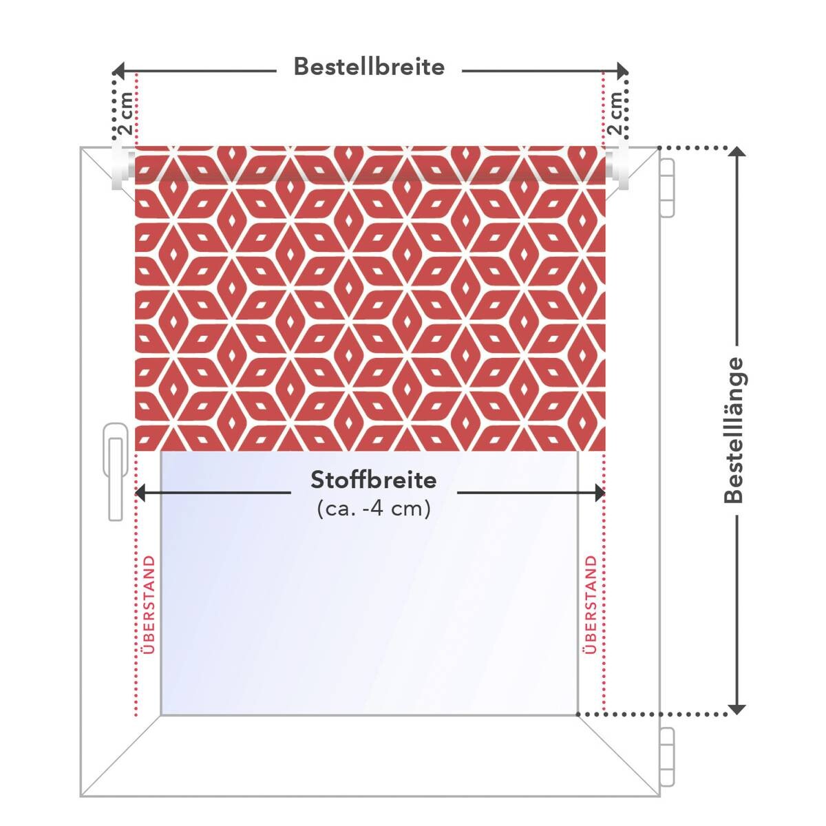 LICHTBLICK Rollo Boho Zig Zag gelb B/L: ca. 120x150 cm