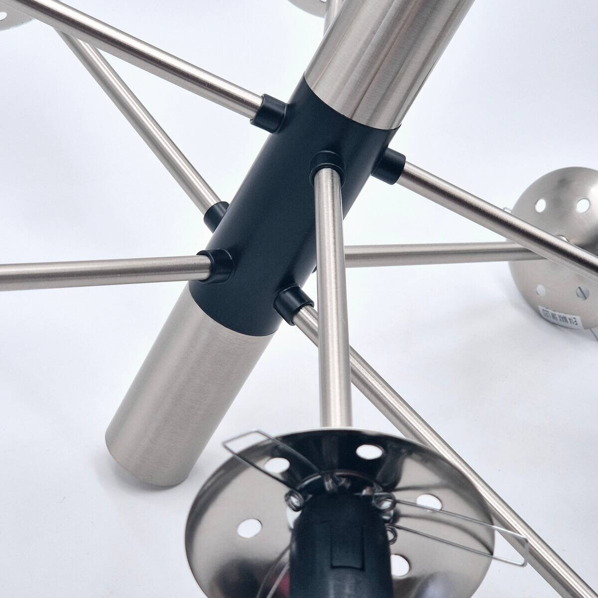 Lamkur Deckenleuchte Chrom Stahl Glas B/H/L: ca. 66x68x66 cm E14 8 Brennstellen