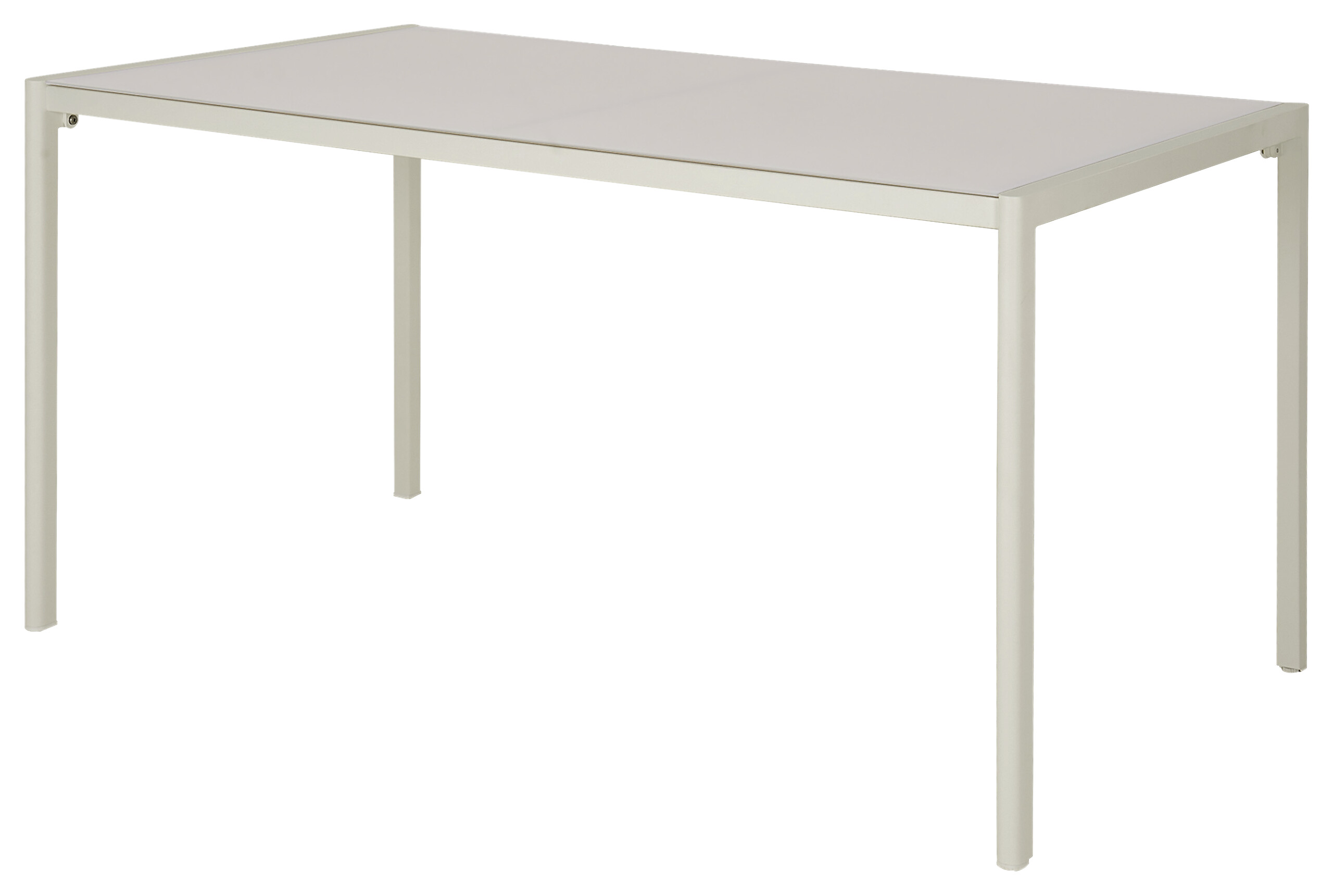 POCOline Gartentisch Florence beige Glas B/H/L: ca. 83x75x140 cm