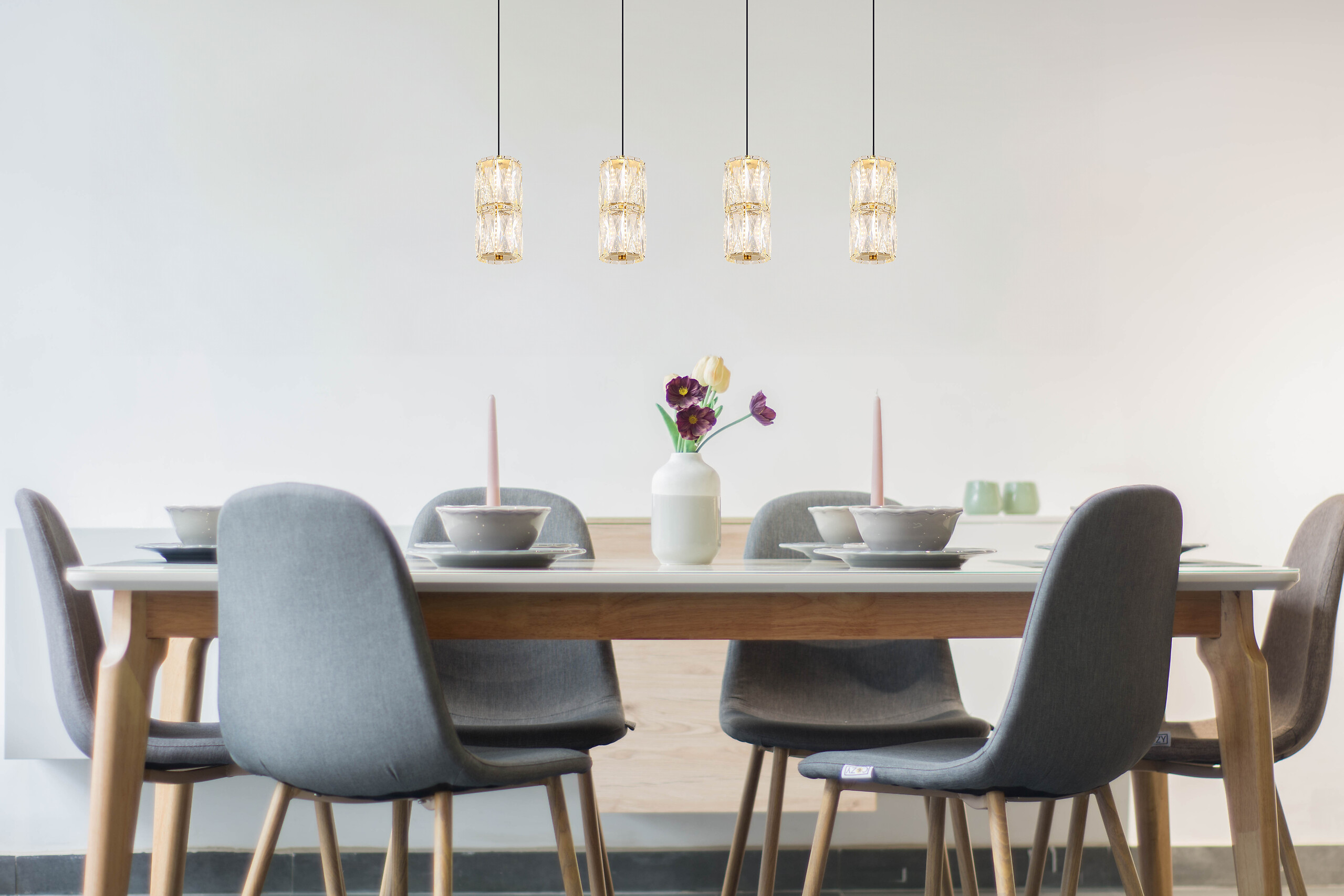 GLOBO Pendelleuchte mattschwarz gold klar Glas Metall B/H/T/L: ca. 9,5x150x84,5x84,5 cm 1.0 Brennstellen