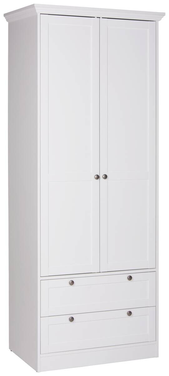 Kleiderschrank Landwood weiß B/H/T: ca. 80x200x51 cm