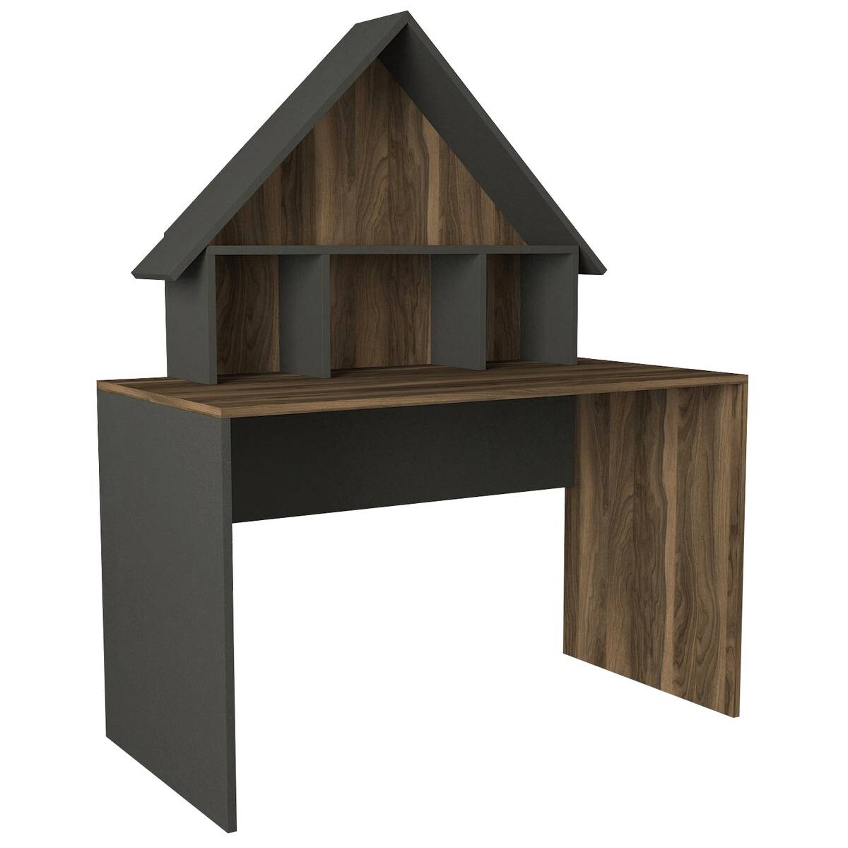 Schreibtisch Denver walnuss Nachbildung anthrazit B/H/T: ca. 120x148x60 cm