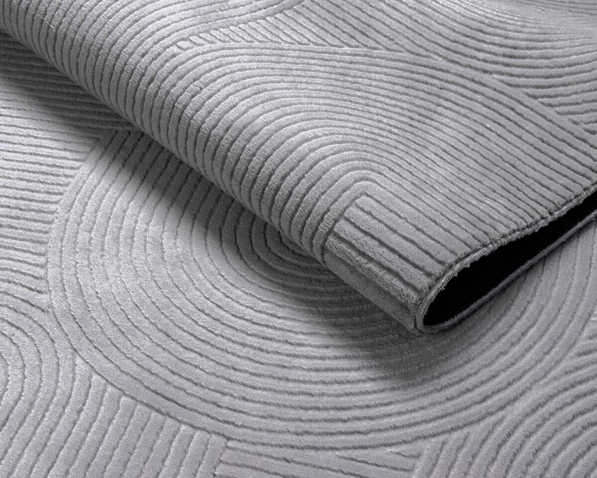 Dinarsu Teppich Stilo grau B/L: ca. 80x150 cm