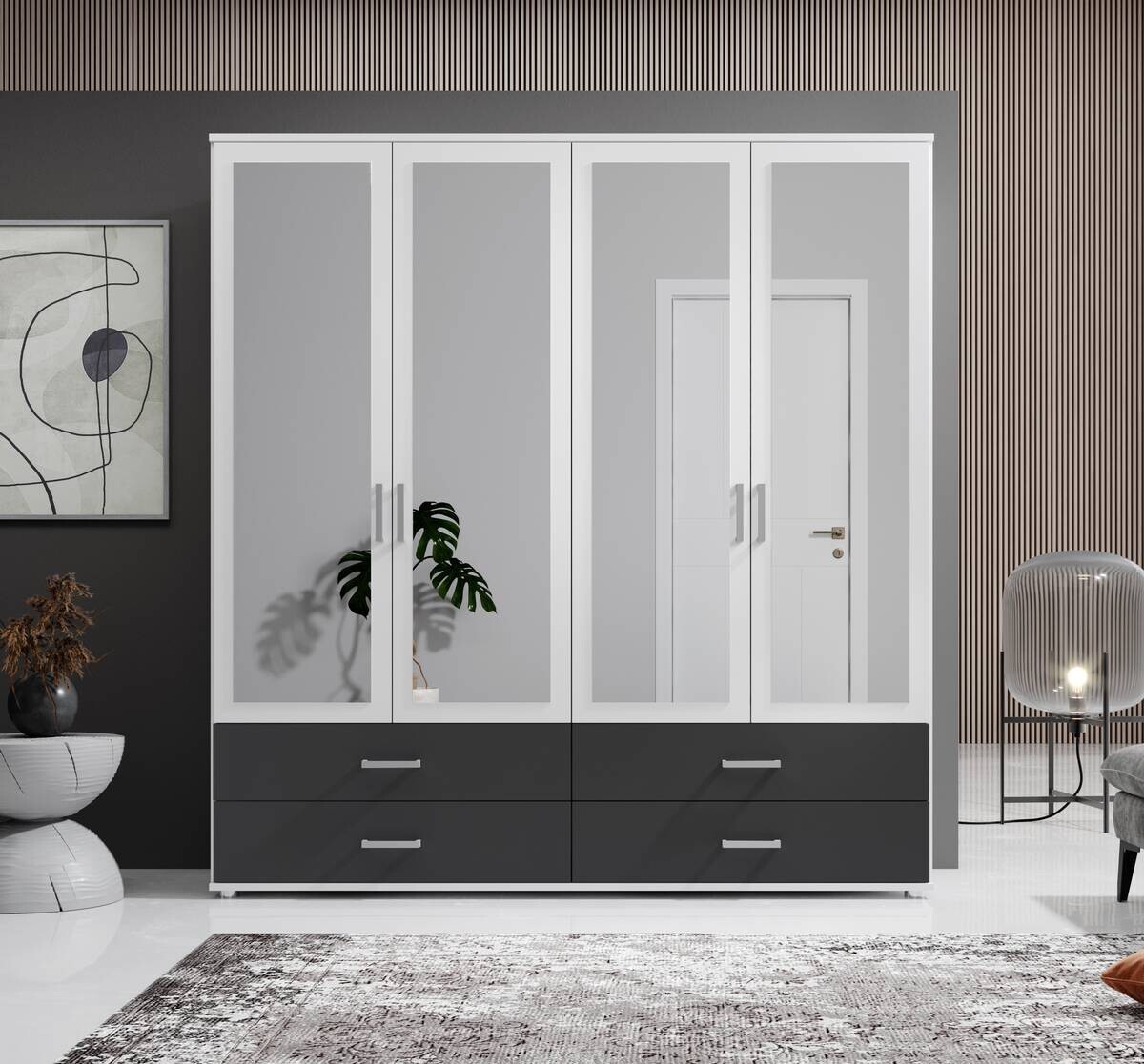 Kleiderschrank Ivar weiß B/H/T: ca. 181x190x51 cm Kleiderschrank Ivar weiß B/H/T: ca. 181x190x51 cm