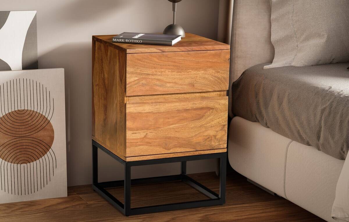 Nachtkonsole braun B/H/T: ca. 40x60x38 cm