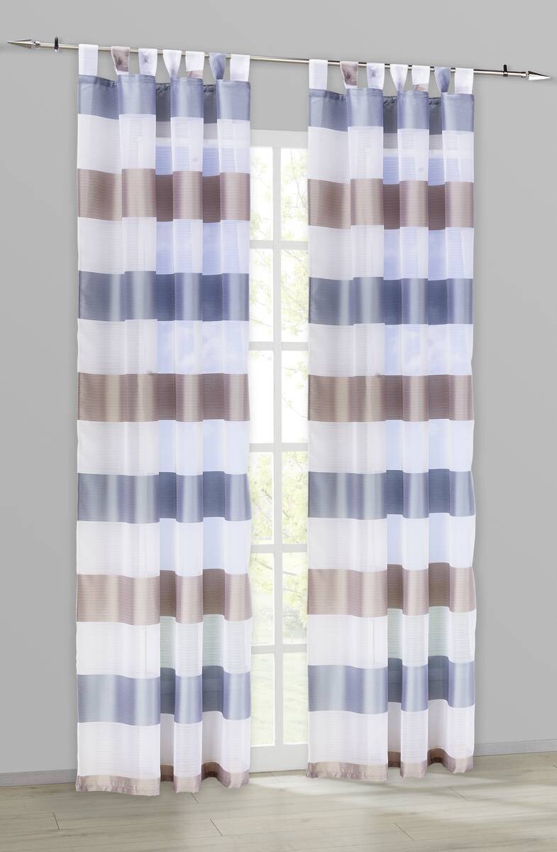 POCOline Kombivorhang Mia taupe B/L: ca. 140x245 cm