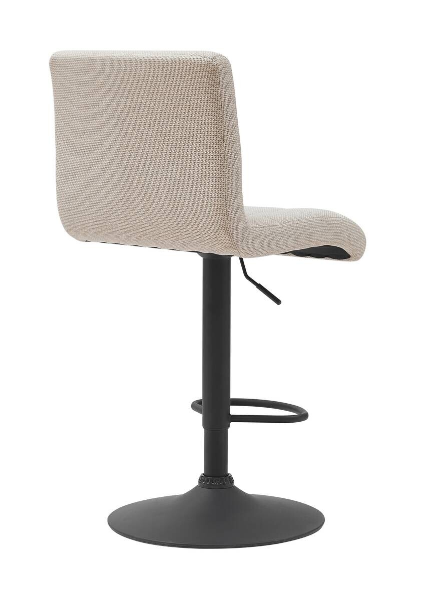 Barhocker Erika beige Microfaser Webstoff B/T: ca. 47x57 cm