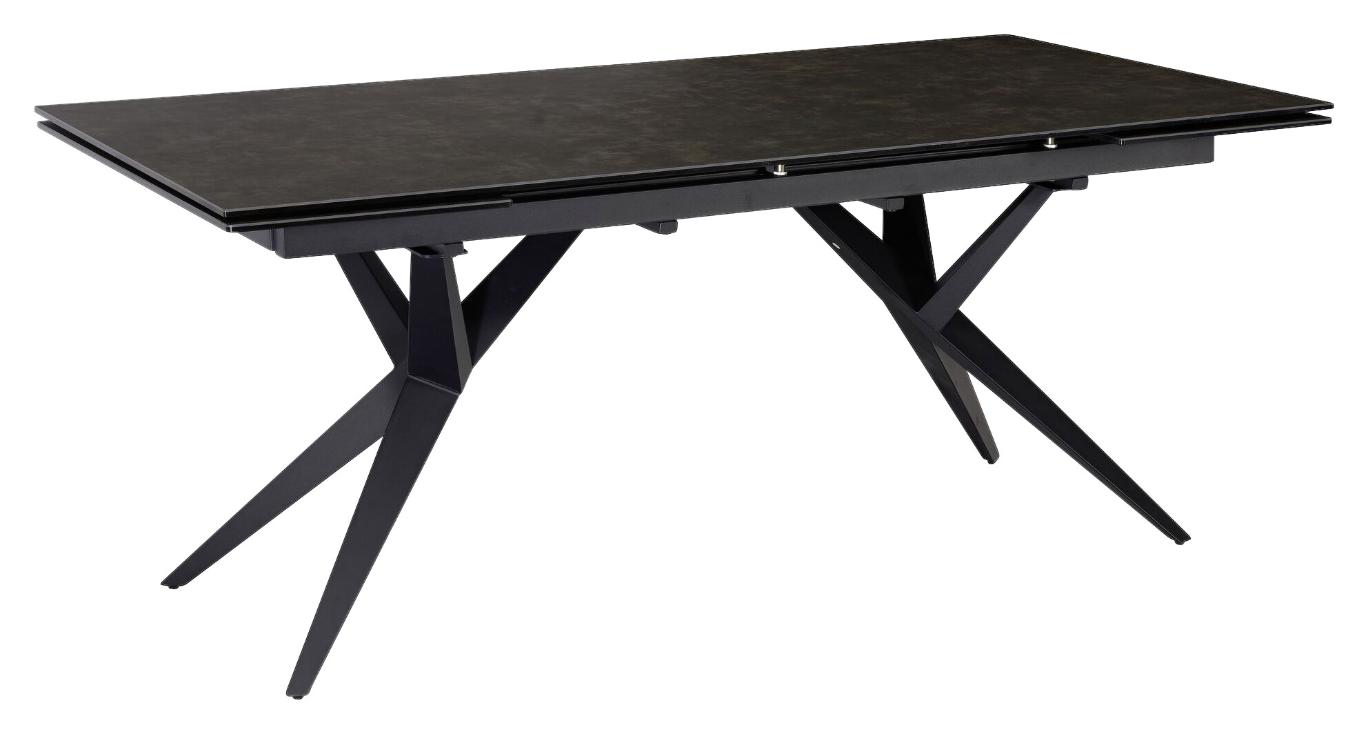 Esstisch schwarz Marmor Optik B/H/T: ca. 180x76x95 cm