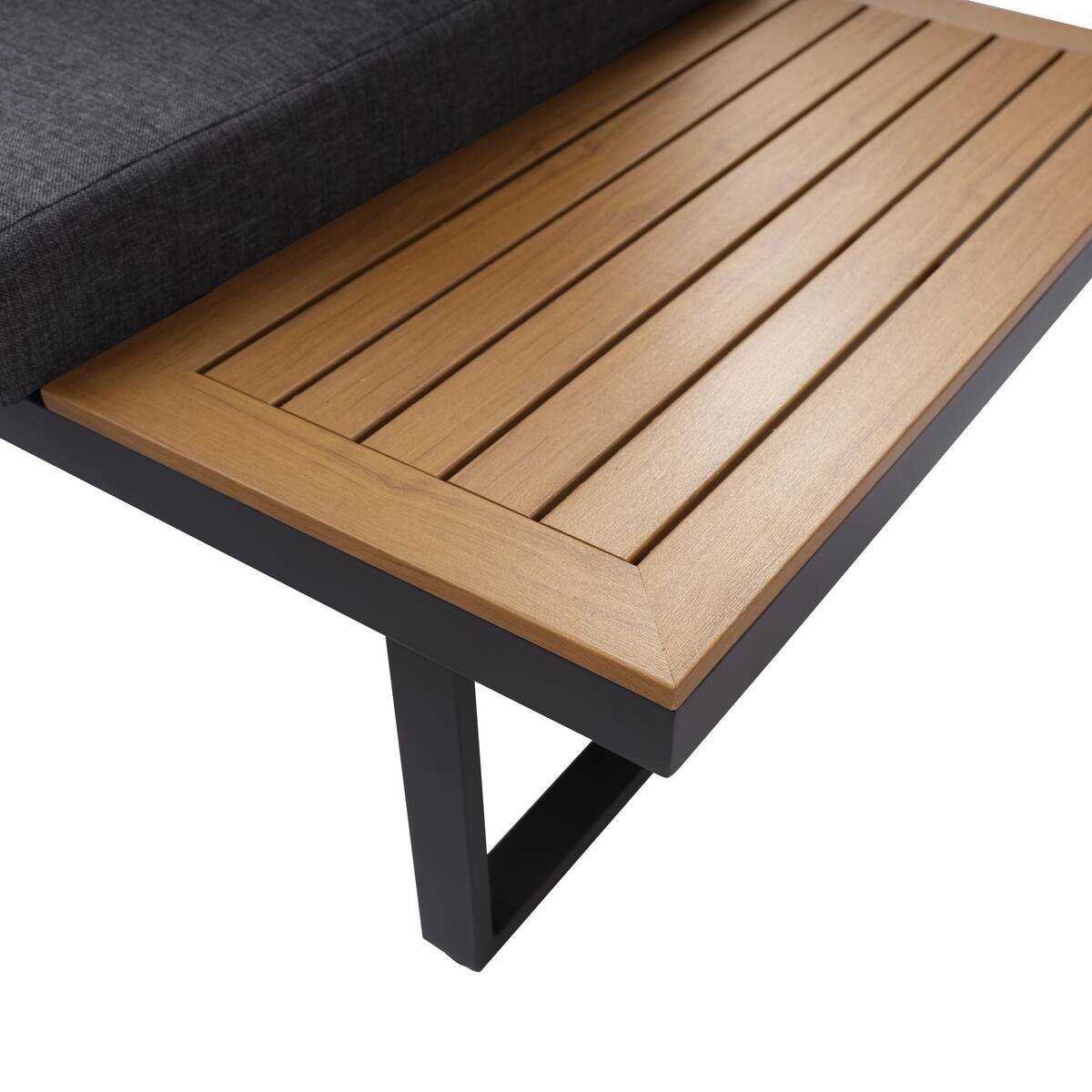 Loungeset Sevilla anthrazit Aluminium