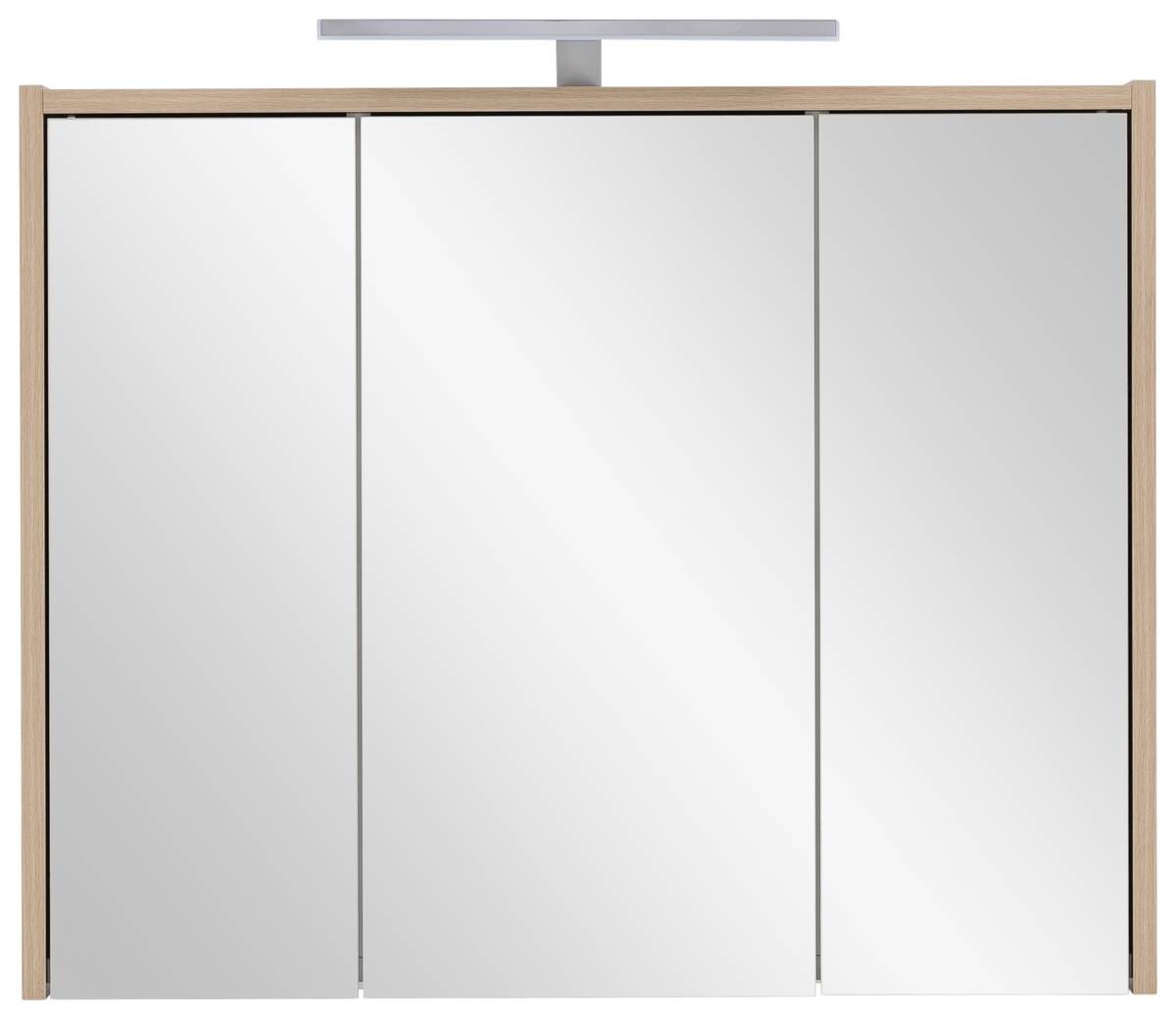 Spiegelschrank Flag Eiche hell Nachbildung B/H/T: ca. 74,5x64x16 cm