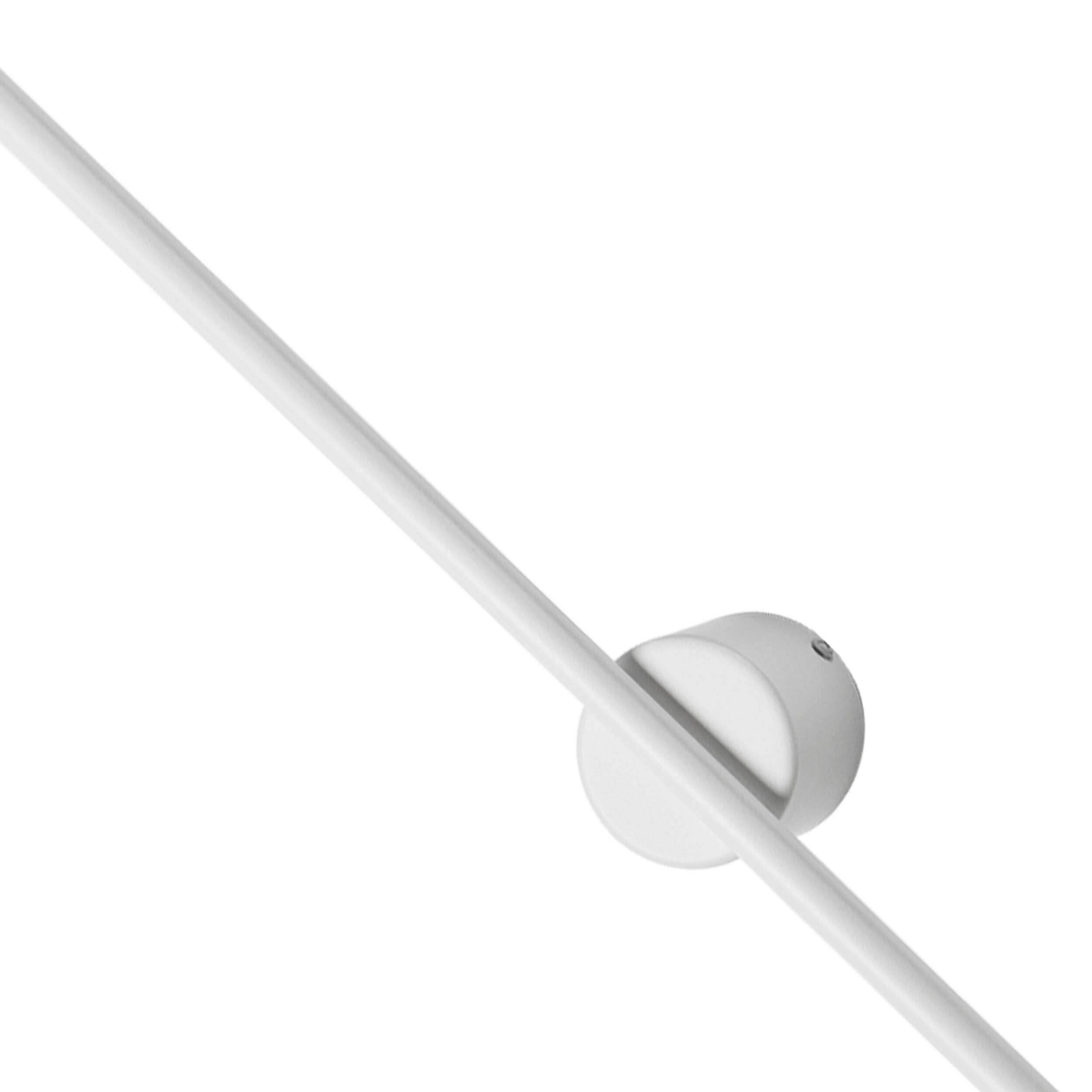 Lamkur LED-Wandleuchte weiß PVC Holz B/H/L: ca. 7x120x7 cm