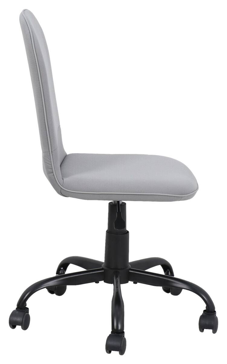 Drehstuhl TROLLY schwarz grau Metall Stoff