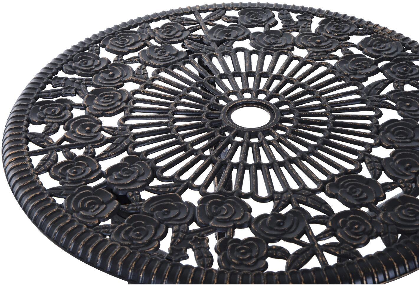 Outsunny Bistro-Set bronze Alu B/H/L: ca. 60x67x60 cm