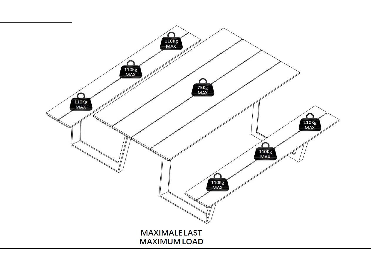 POCOline Gartensitzgruppe anthrazit Alu