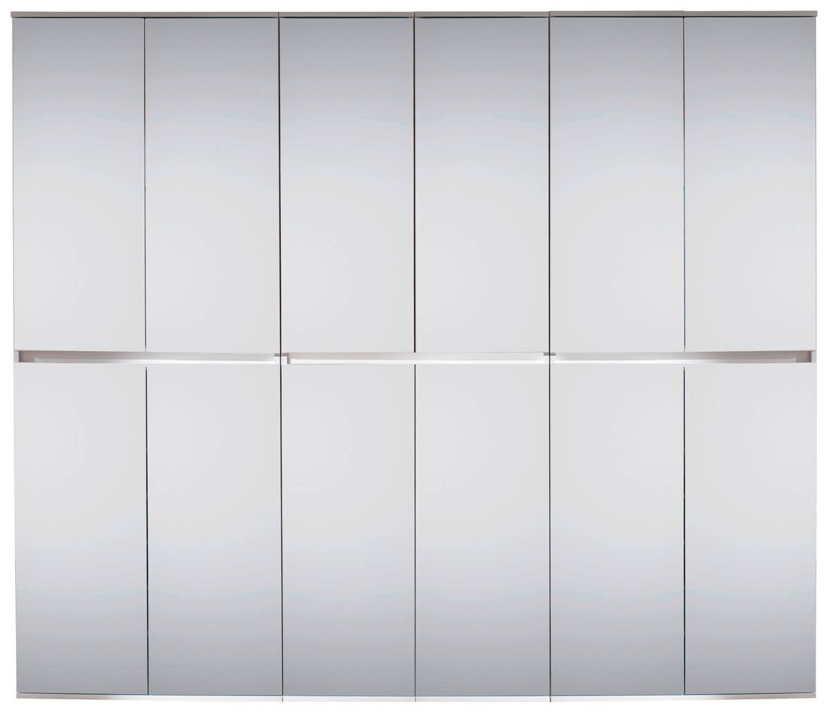 Garderobenschrank Mirror weiß B/H/T: ca. 222x191x34 cm