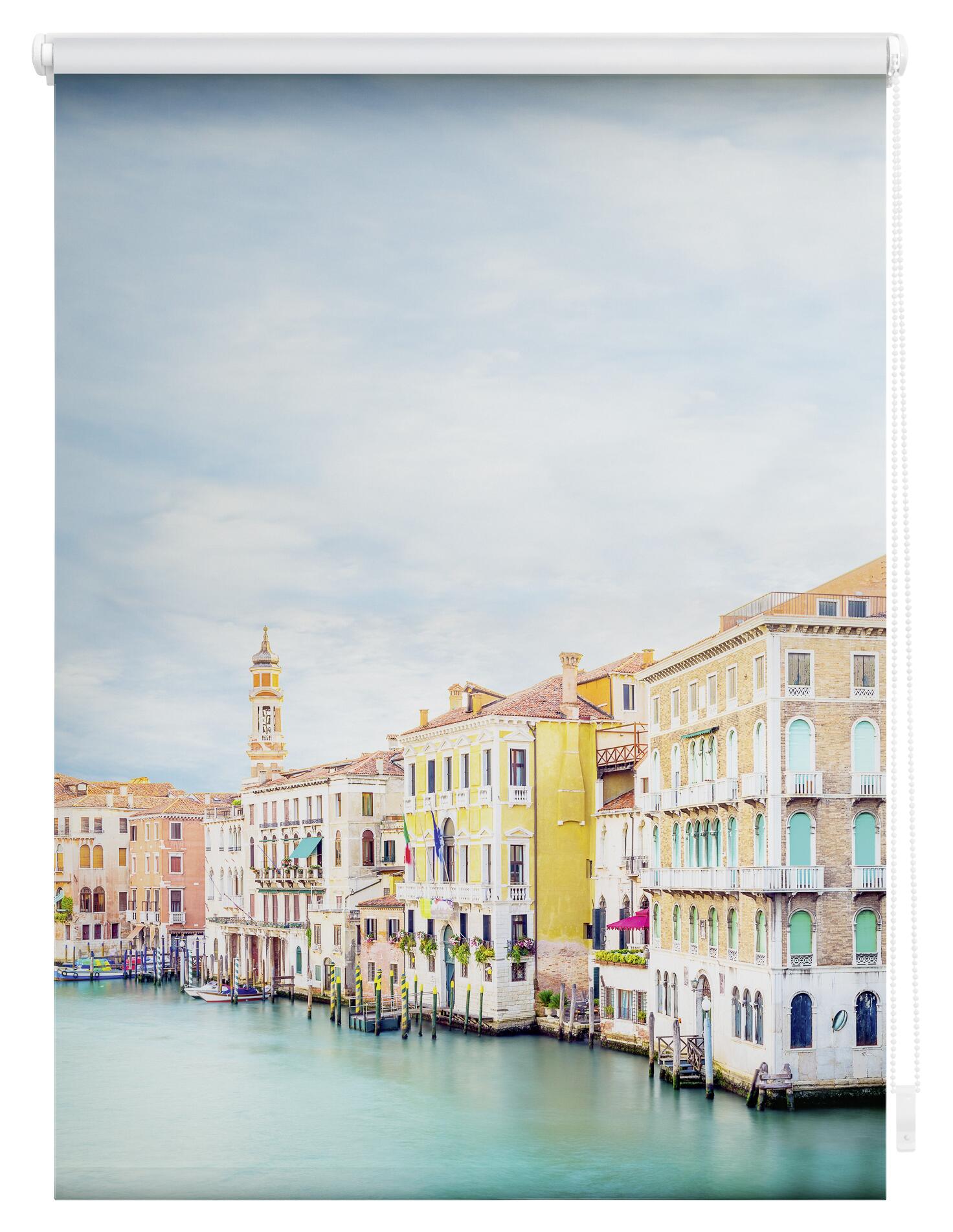 LICHTBLICK Verdunkelungsrollo Venedig blau B/L: ca. 70x150 cm