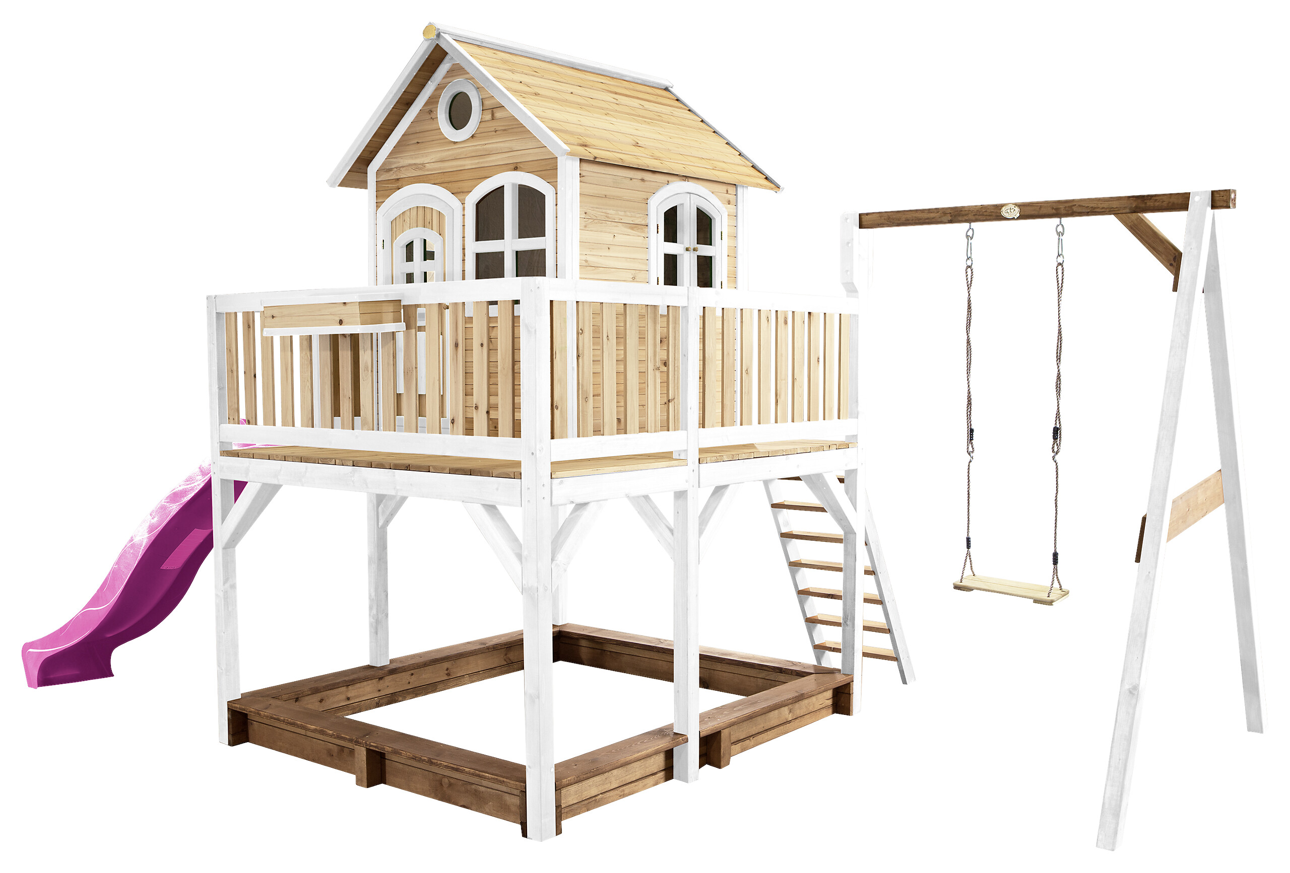 AXI Spielhaus Liam braun B/H/L: ca. 541x291x277 cm