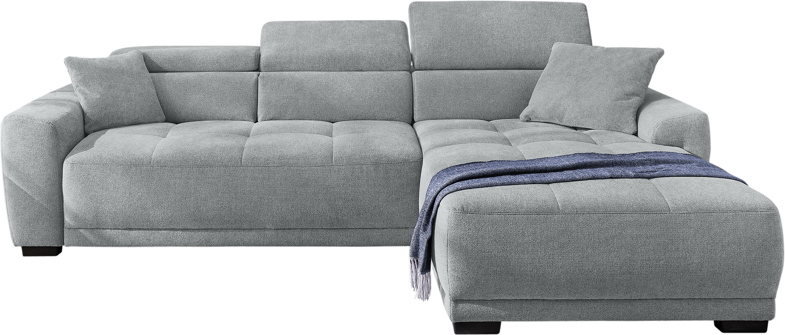 Ecksofa mit elektrischer Sitztiefenverstellung grau Microfaser B/H/T: ca. 296x105x200 cm Ecksofa mit elektrischer Sitztiefenverstellung grau Microfaser B/H/T: ca. 296x105x200 cm