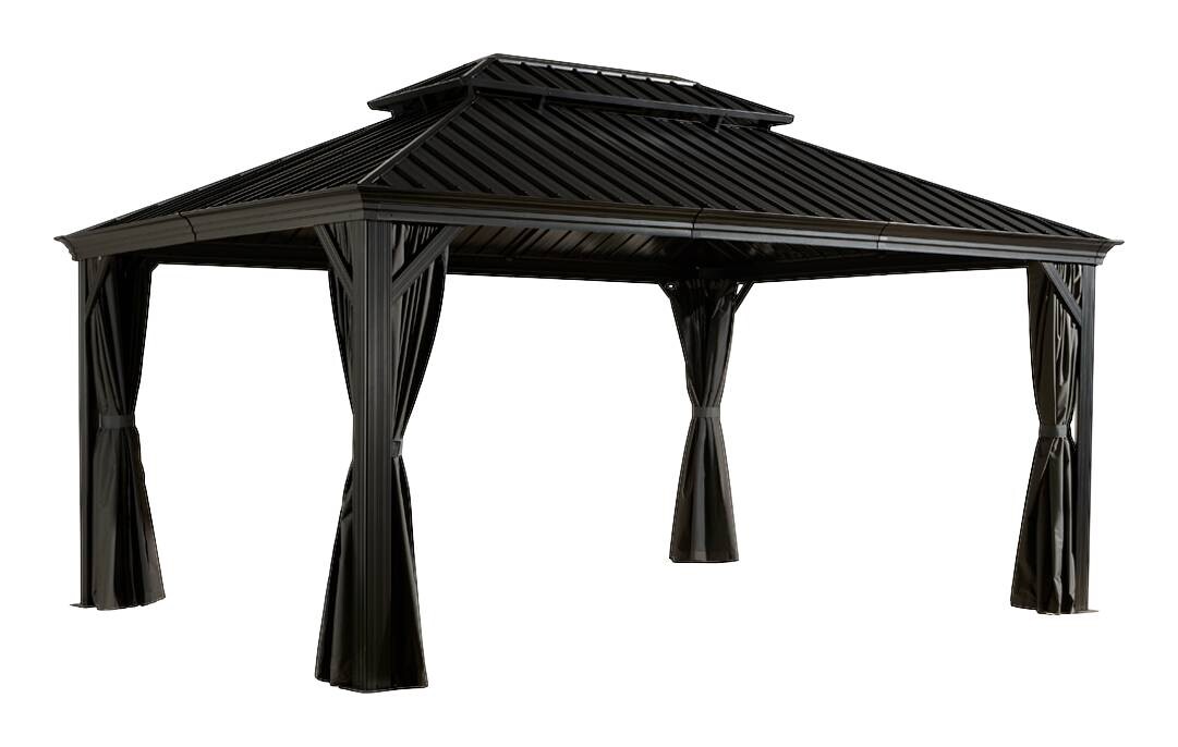 Sojag Pavillon Messina anthrazit Metall B/H/L: ca. 483x307x363 cm