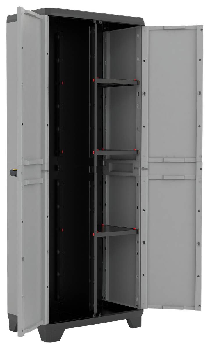 Keter Kunststoffschrank Stilo grau Kunststoff B/H/T: ca. 68x173x39 cm