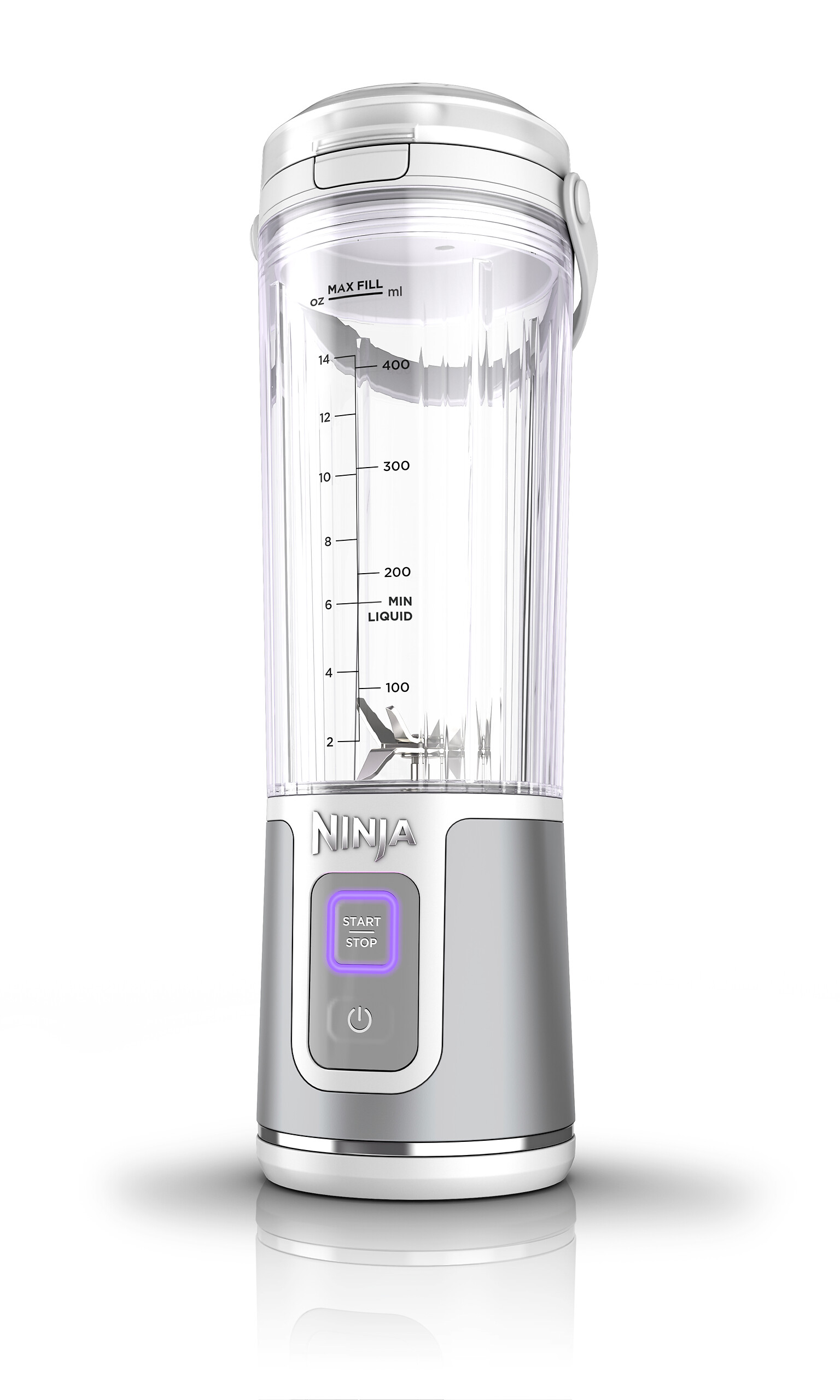 Ninja Standmixer weiß Kunststoff Edelstahl B/H/L: ca. 9x27x8,5 cm