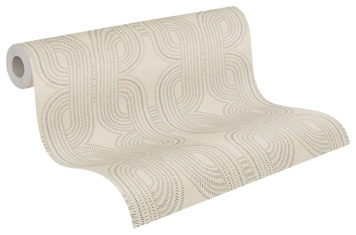 A.S.Creation Vliestapete grau beige B/H/D: ca. 53x1005x9,5 cm