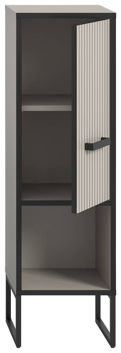 Hochschrank BAGNO schwarz Kaschmirgrau Nachbildung B/H/T: ca. 30x101x32 cm