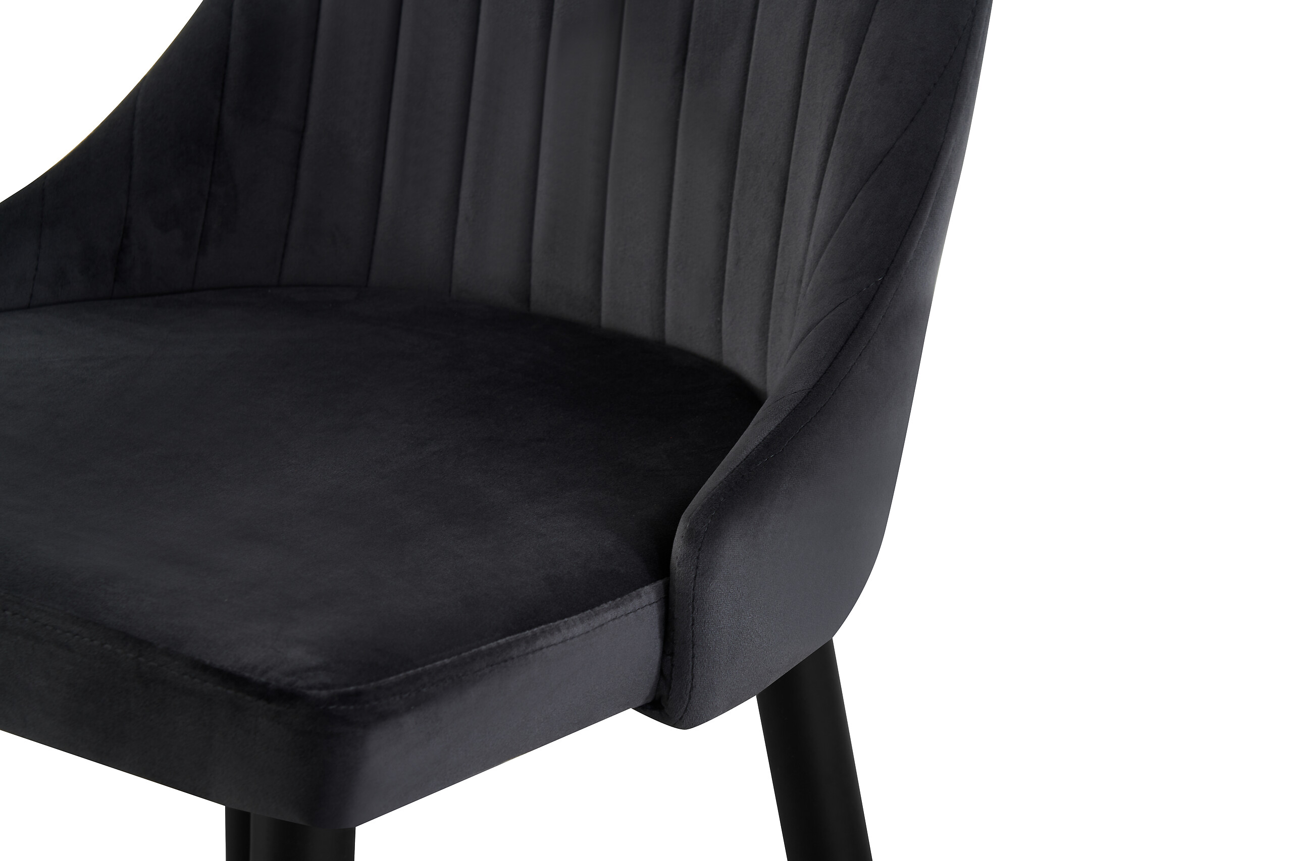 Stuhl CLAUDIA, 2er Set anthrazit B/H/T: ca. 44x88x58 cm Stuhl CLAUDIA, 2er Set anthrazit B/H/T: ca. 44x88x58 cm