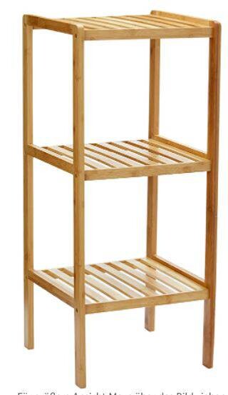 Bambusregal natur Bambus B/H/T: ca. 36x79x36 cm