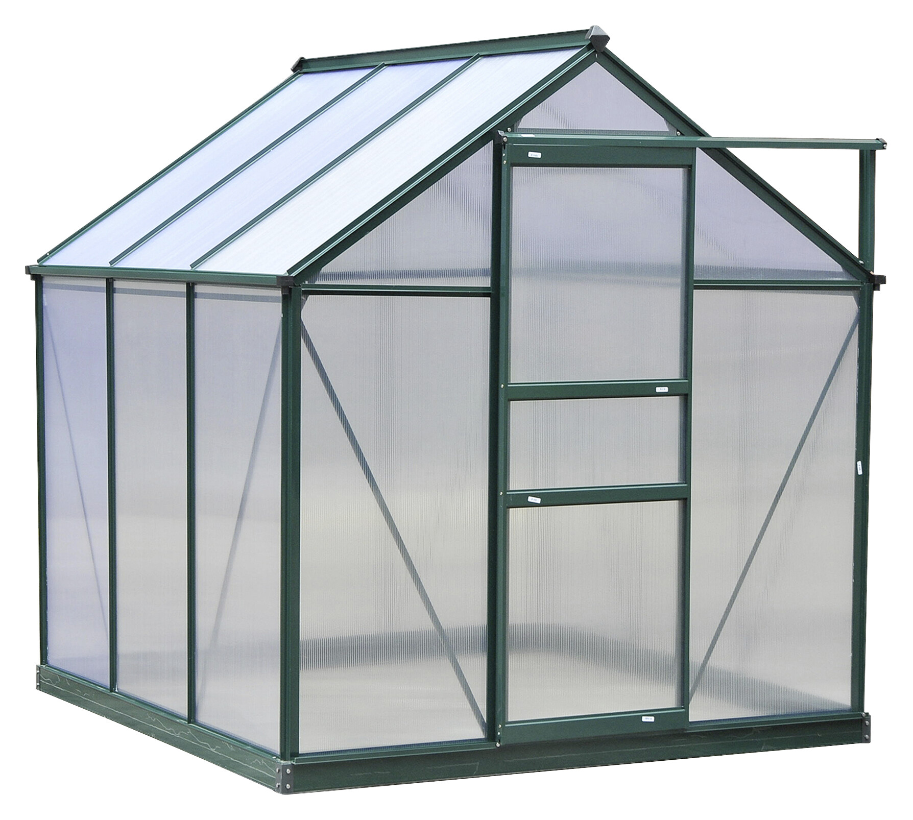 Outsunny Gewächshaus B/H/L: ca. 192x201x192 cm