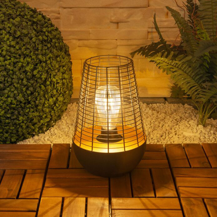 LED-Dekoleuchte NV5283522 braun B/H/T: ca. 18x27x18 cm