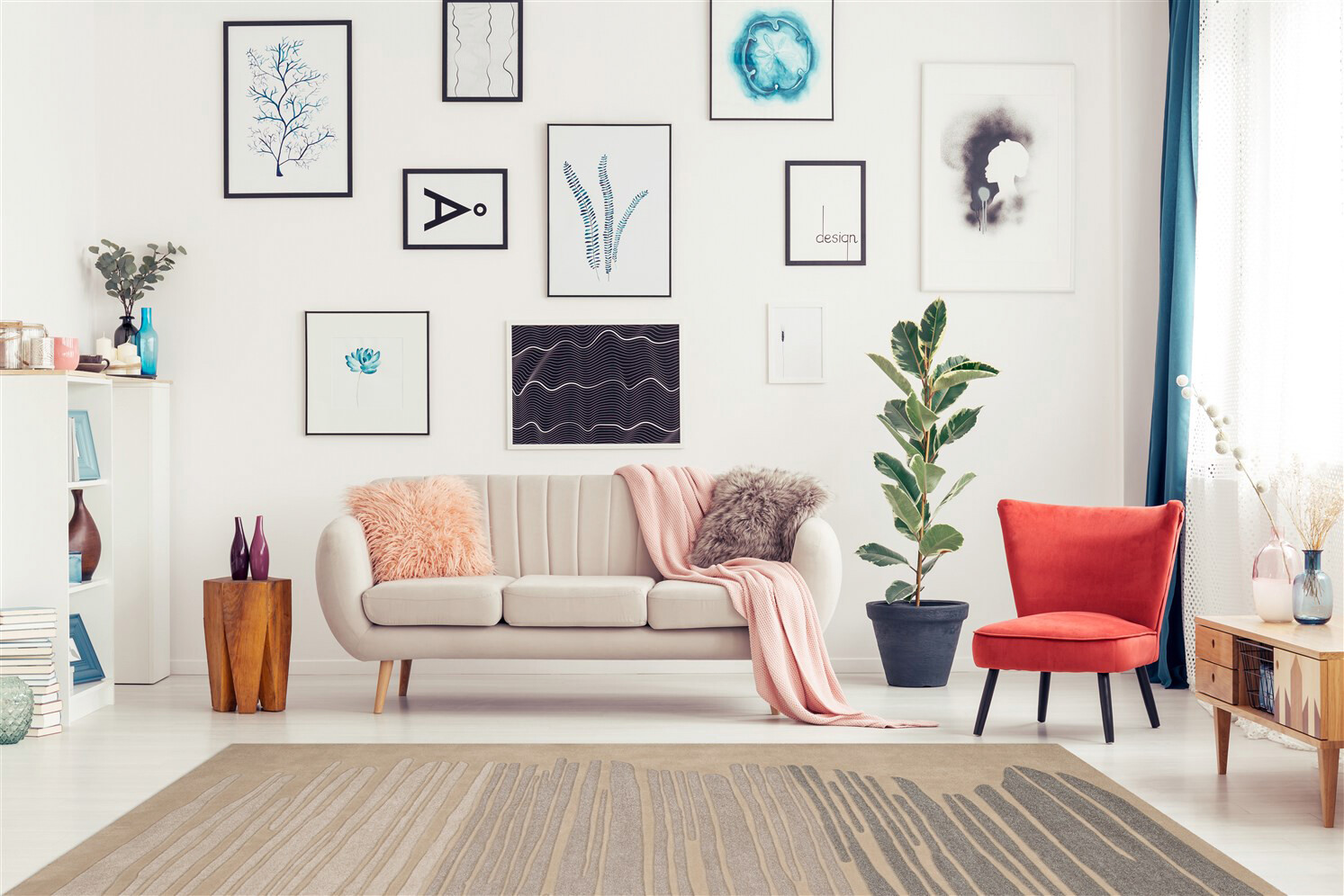 Arte Espina Kurzflorteppich Spirit Frisee 7103 beige B/L: ca. 120x180 cm